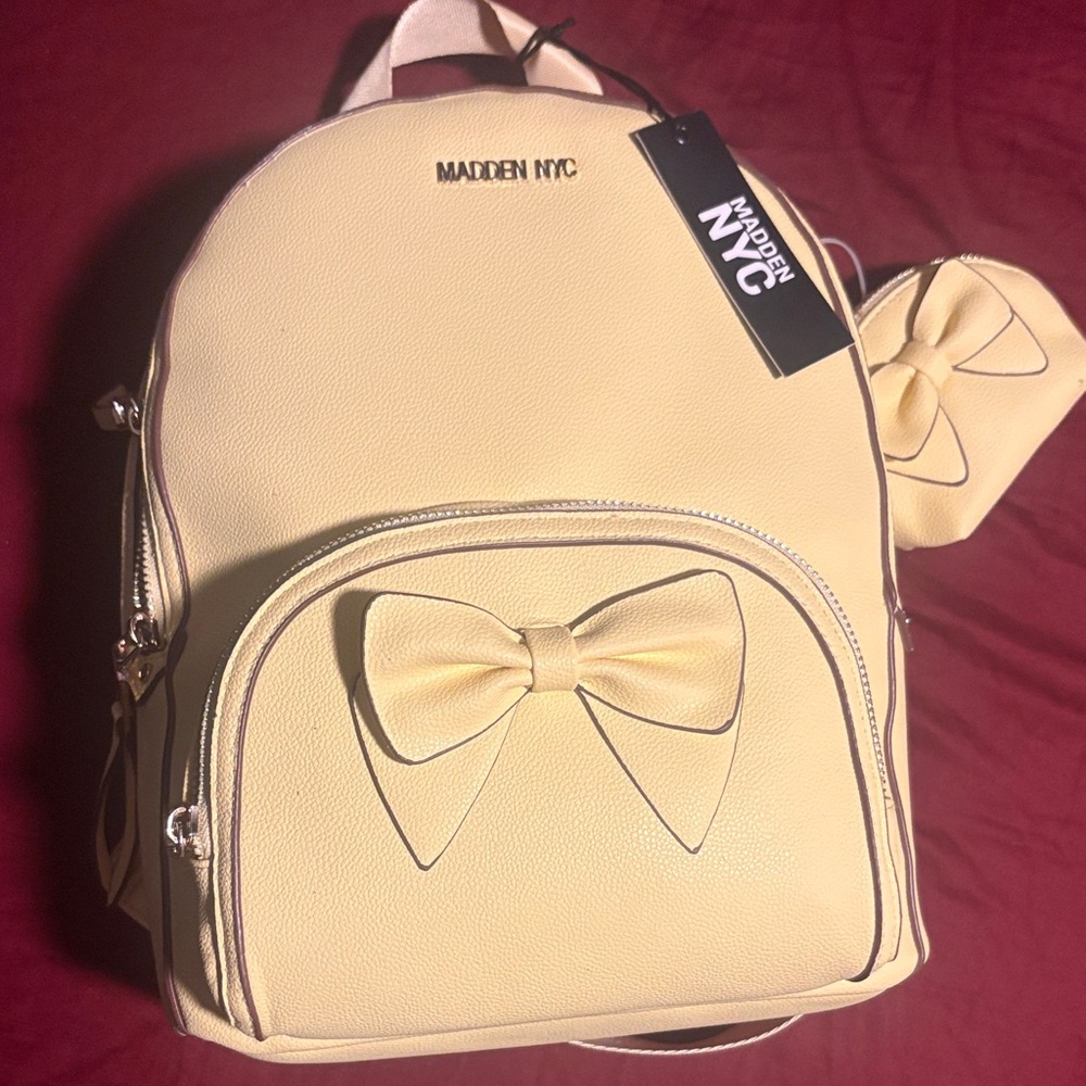 Yellow Bow Backpack